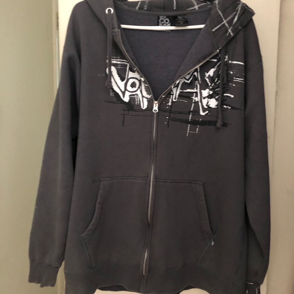 Men’s L Volcom zippered hoodie